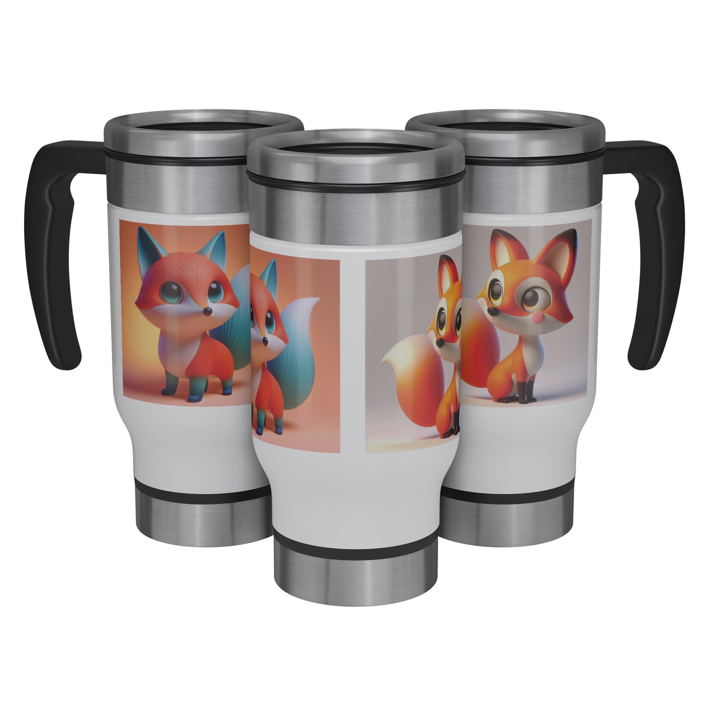 Cute & Adorable Mammals - 14oz Travel Mug - Fox #4