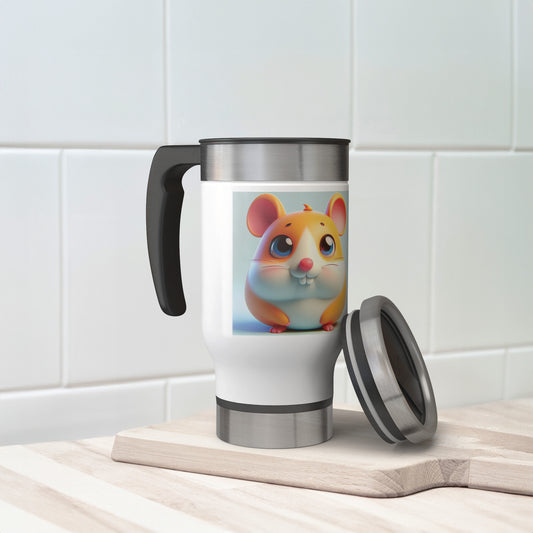 Cute & Adorable Rodents - 14oz Travel Mug - Hamster #2