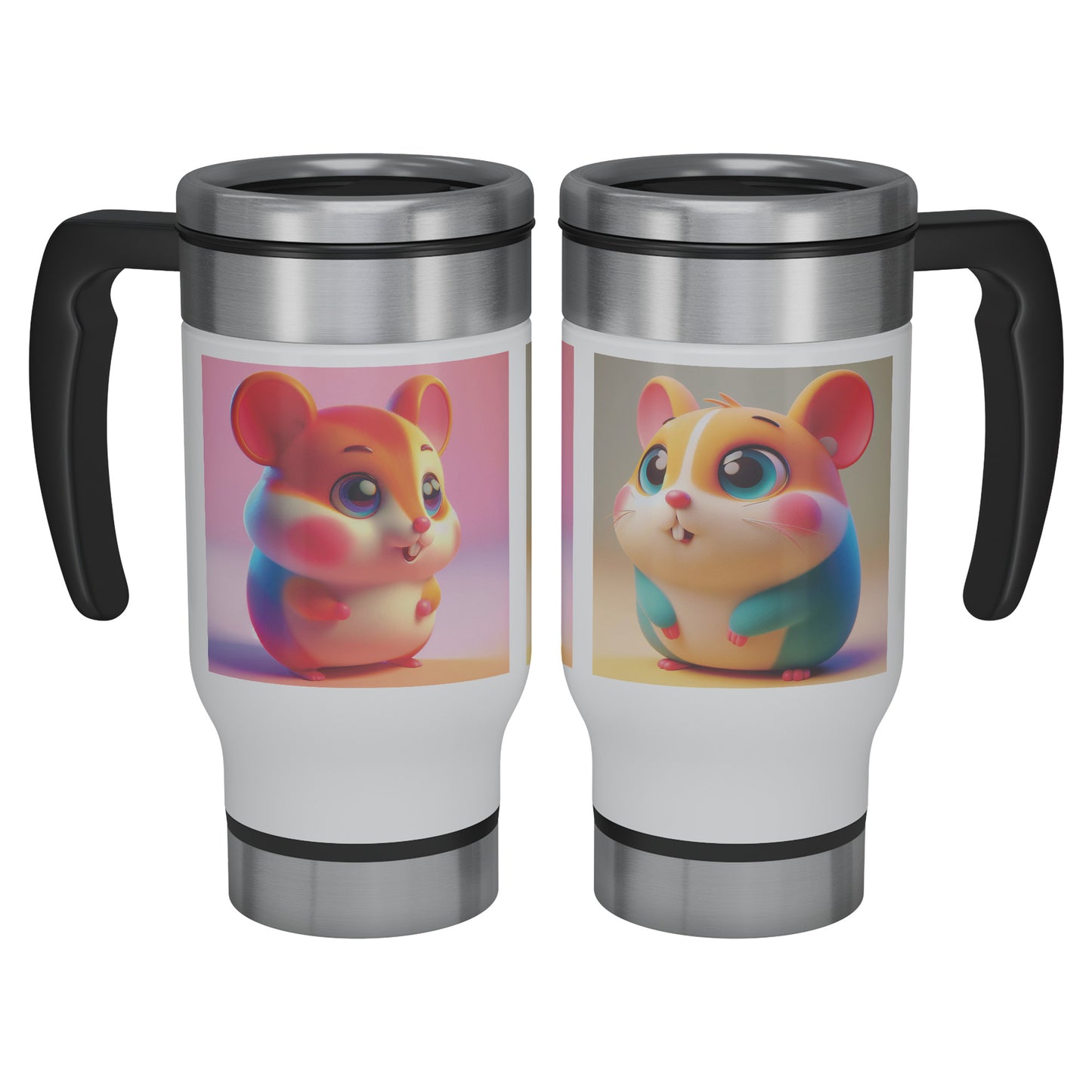Cute & Adorable Rodents - 14oz Travel Mug - Hamster #1
