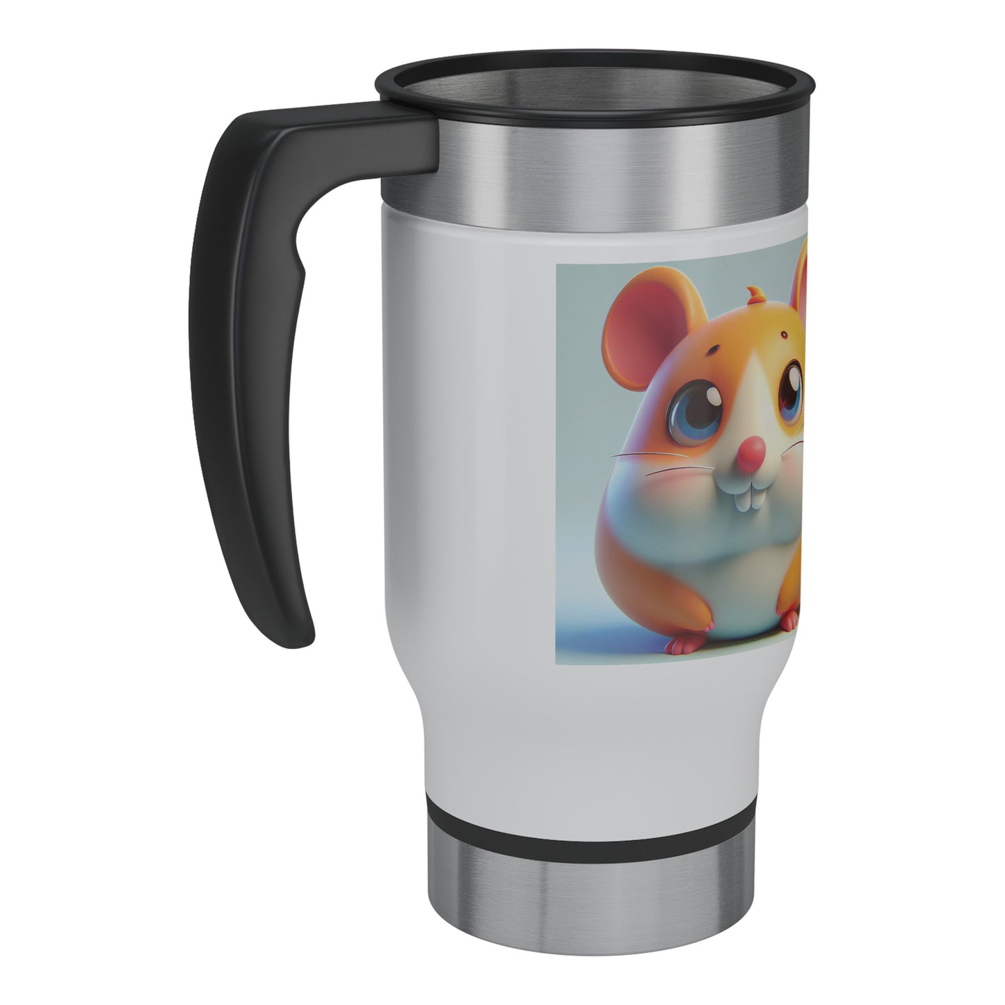 Cute & Adorable Rodents - 14oz Travel Mug - Hamster #2