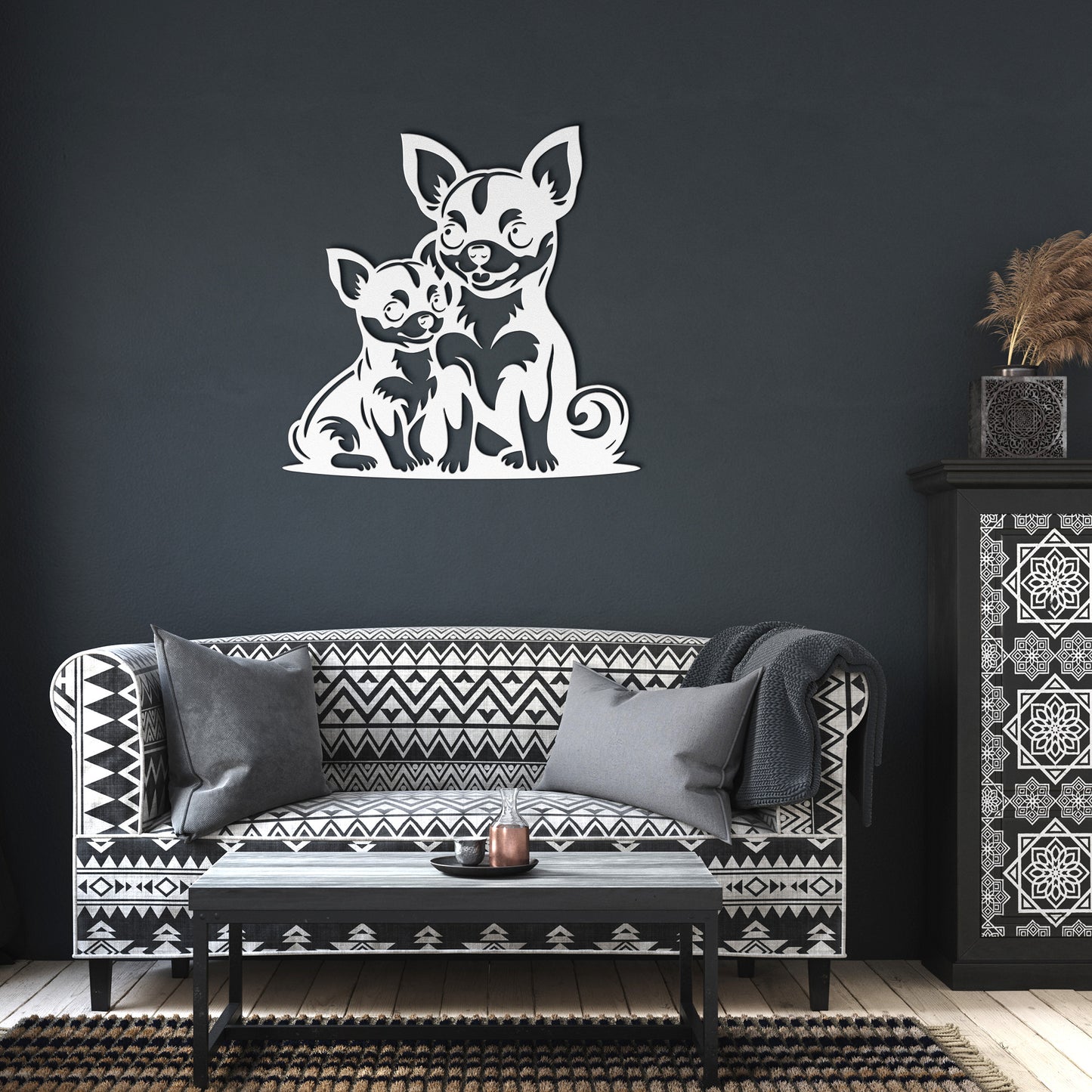 Dog Breeds - Die-Cut Metal Wall Art - Chihuahua #9