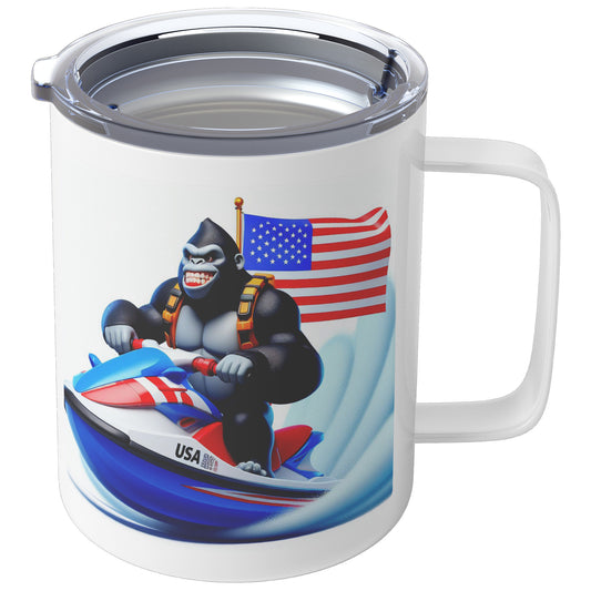 Grumpy Gorilla - Insulated Coffee Mug #17