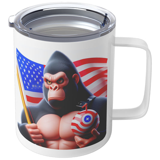 Grumpy Gorilla - Insulated Coffee Mug #10