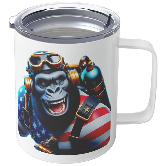Grumpy Gorilla - Insulated Coffee Mug #19