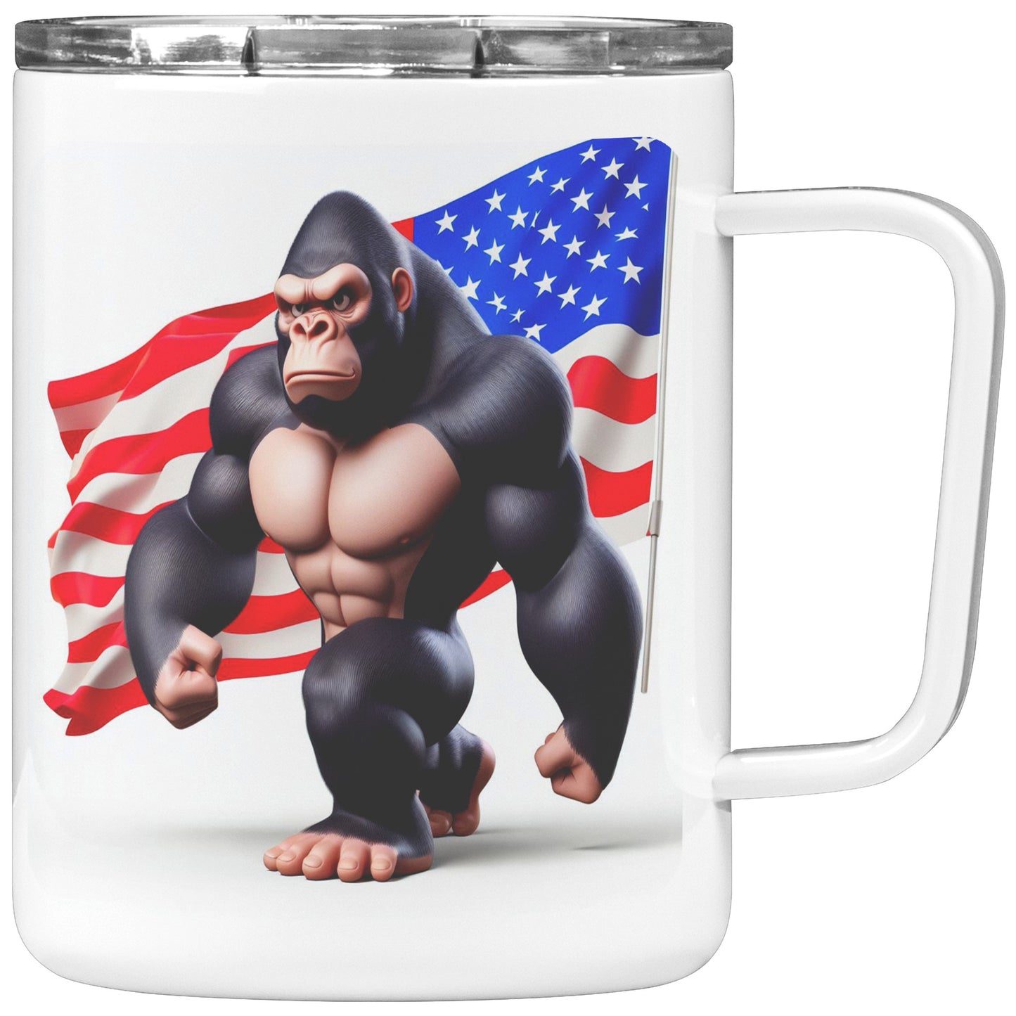 Grumpy Gorilla - Insulated Coffee Mug #12