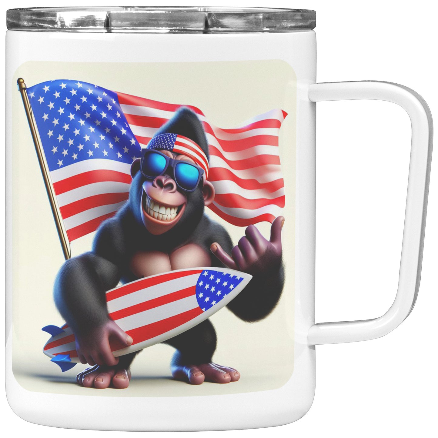 Grumpy Gorilla - Insulated Coffee Mug #26