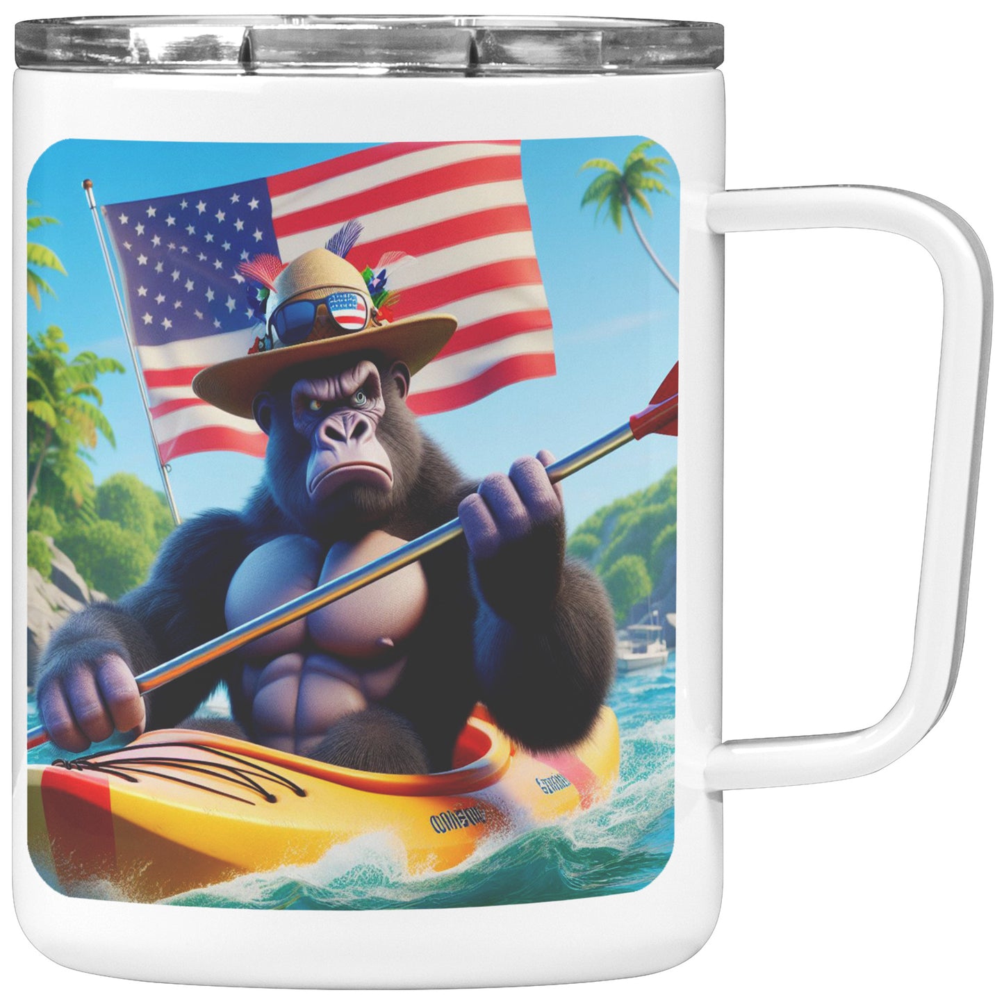 Grumpy Gorilla - Insulated Coffee Mug #46
