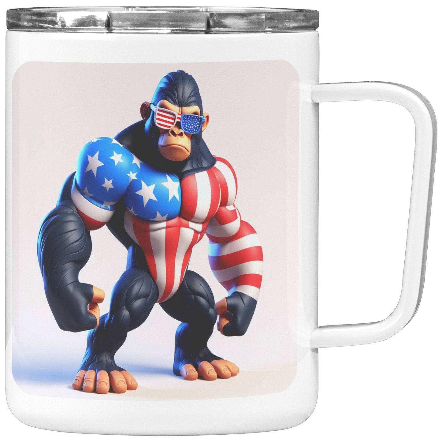 Grumpy Gorilla - Insulated Coffee Mug #5