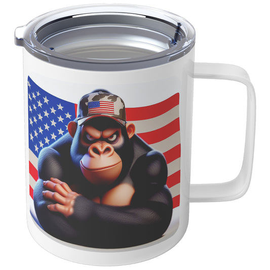 Grumpy Gorilla - Insulated Coffee Mug #6