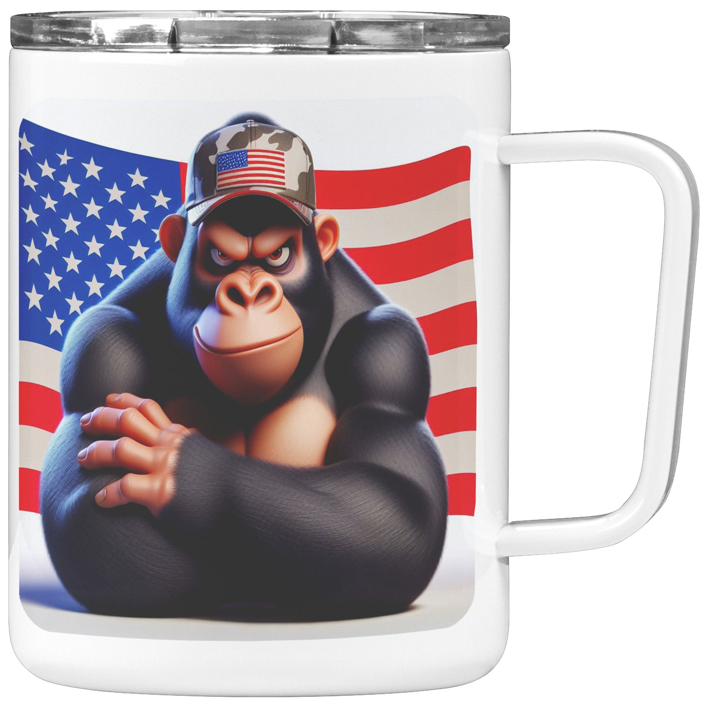 Grumpy Gorilla - Insulated Coffee Mug #6
