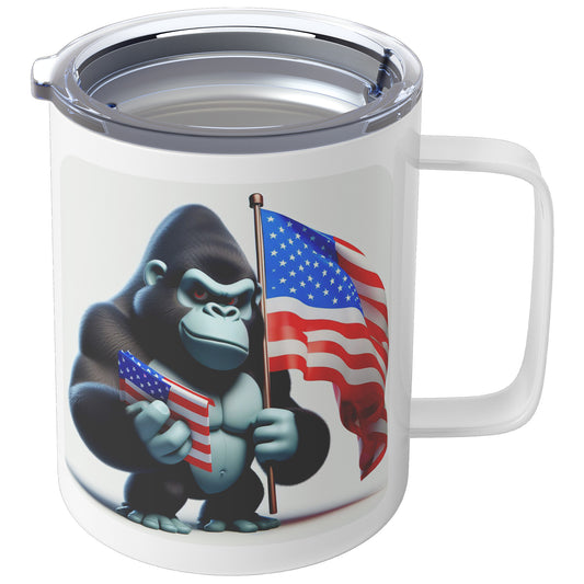 Grumpy Gorilla - Insulated Coffee Mug #8