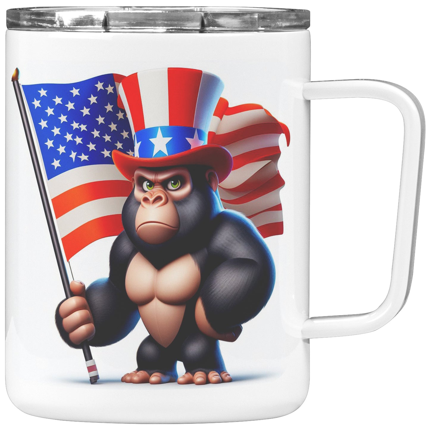Grumpy Gorilla - Insulated Coffee Mug #9