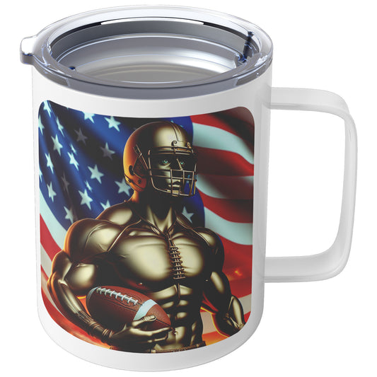 Man Football Player - Insulated Coffee Mug #27