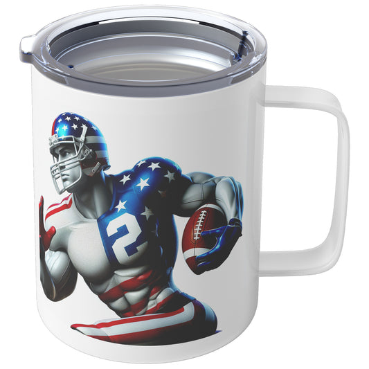 Man Football Player - Insulated Coffee Mug #22