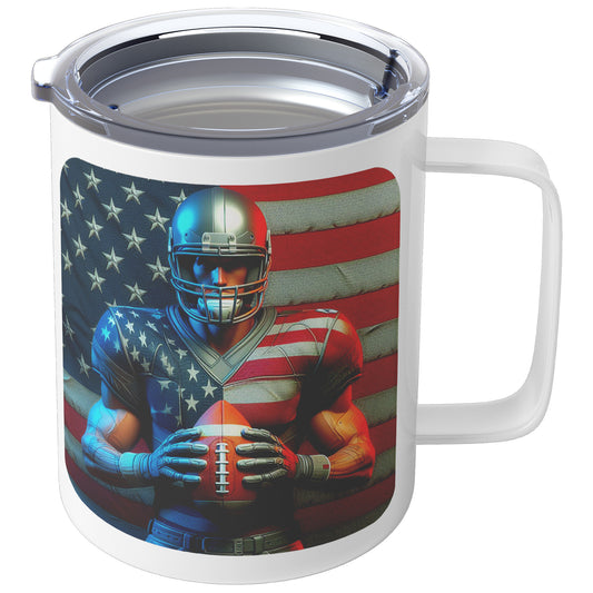 Man Football Player - Insulated Coffee Mug #48