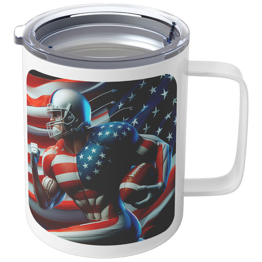 Man Football Player - Insulated Coffee Mug #20