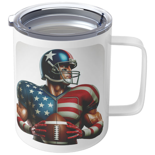 Man Football Player - Insulated Coffee Mug #37