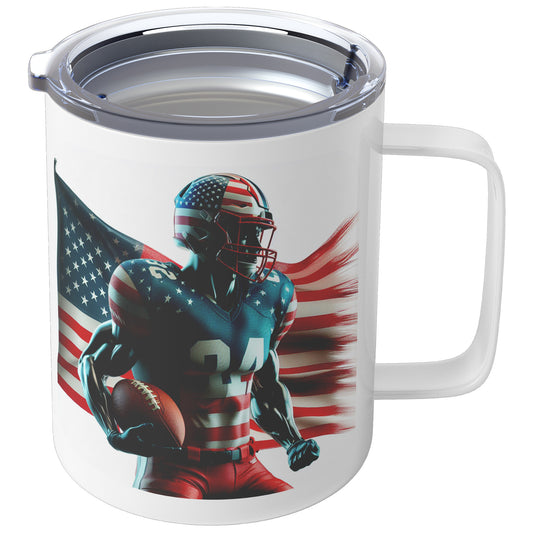 Man Football Player - Insulated Coffee Mug #39