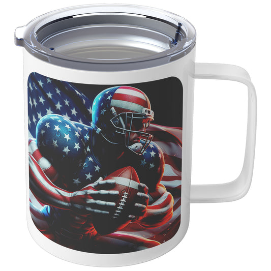 Man Football Player - Insulated Coffee Mug #21