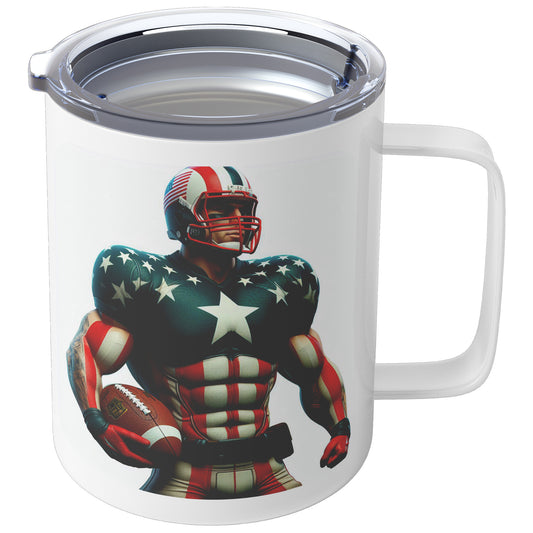 Man Football Player - Insulated Coffee Mug #38