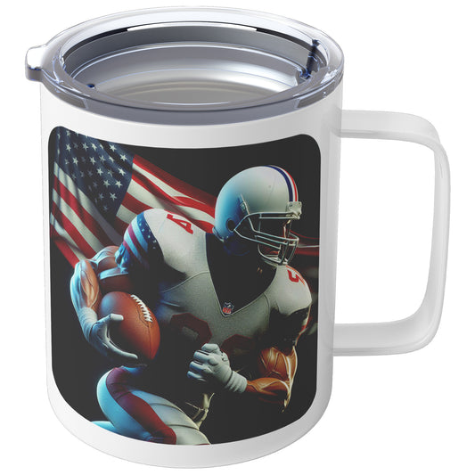 Man Football Player - Insulated Coffee Mug #23