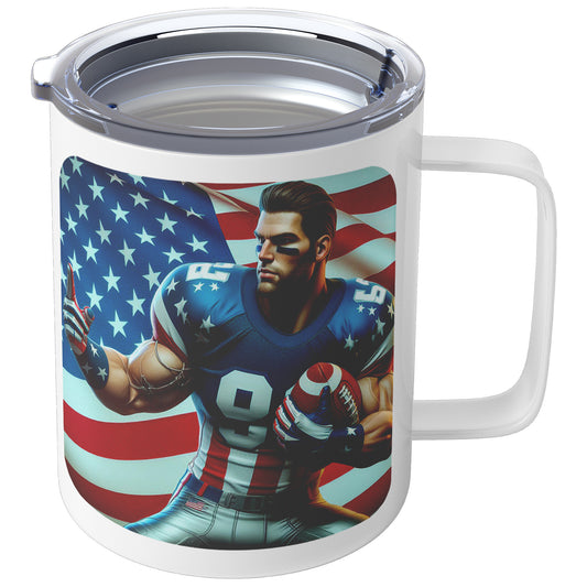 Man Football Player - Insulated Coffee Mug #18