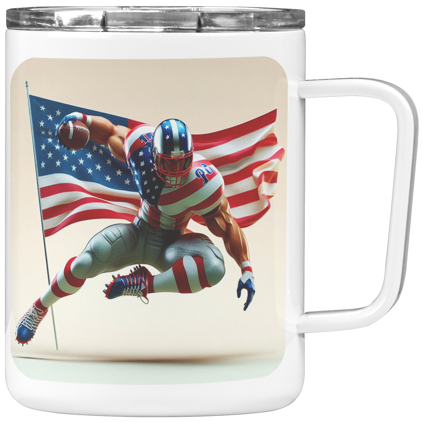 Man Football Player - Insulated Coffee Mug #42