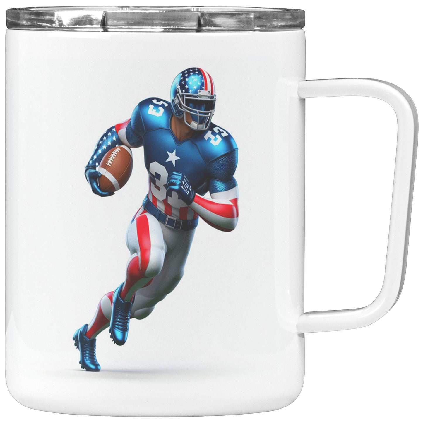 Man Football Player - Insulated Coffee Mug #33