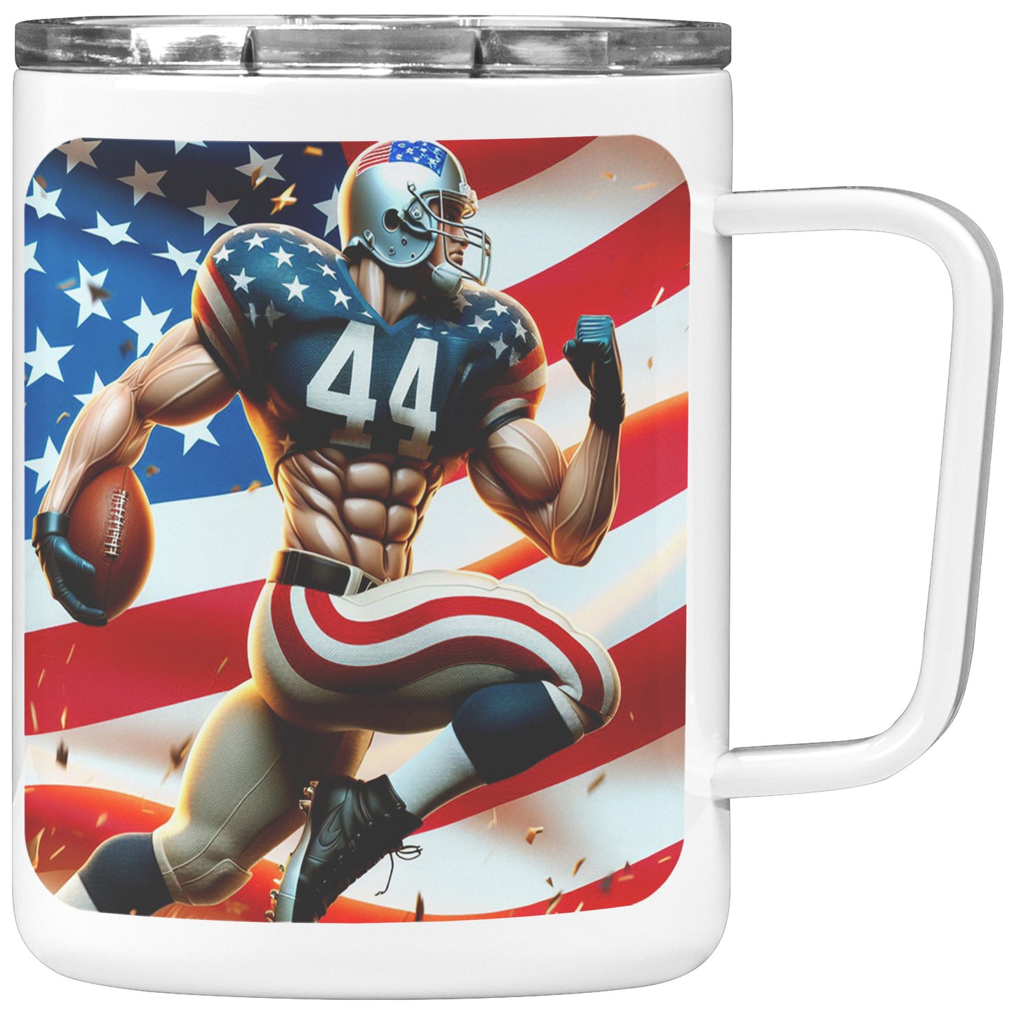 Man Football Player - Insulated Coffee Mug #52