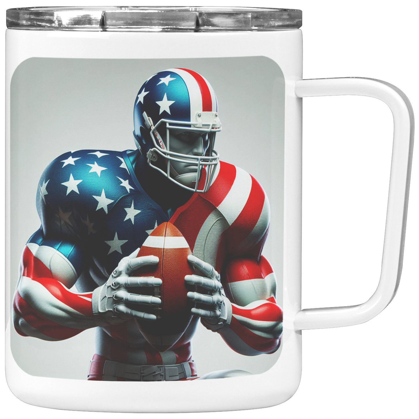 Man Football Player - Insulated Coffee Mug #36