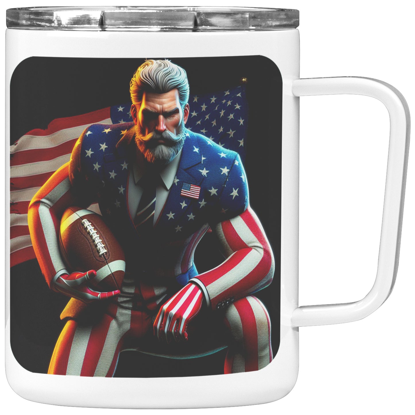 Man Football Player - Insulated Coffee Mug #49