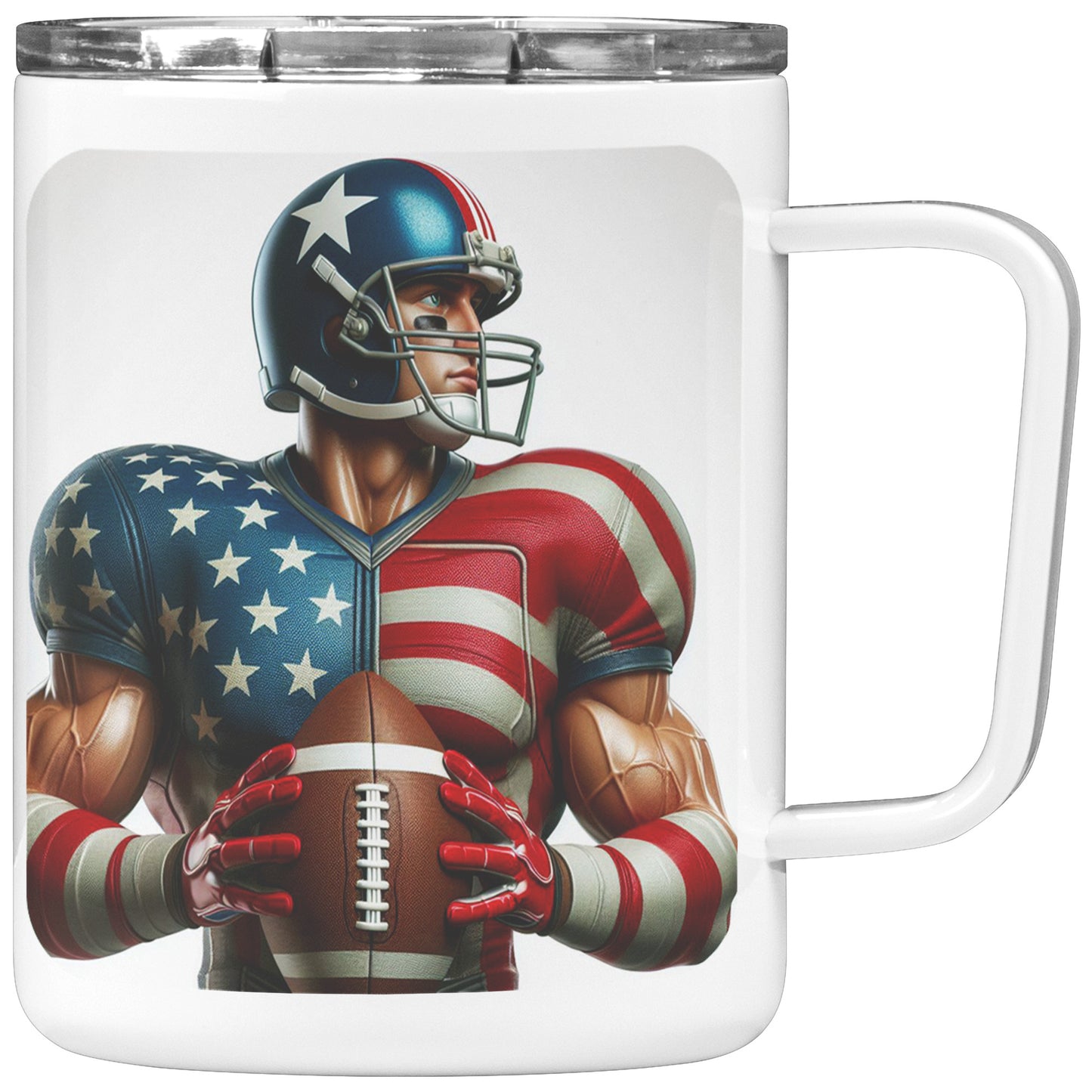 Man Football Player - Insulated Coffee Mug #37