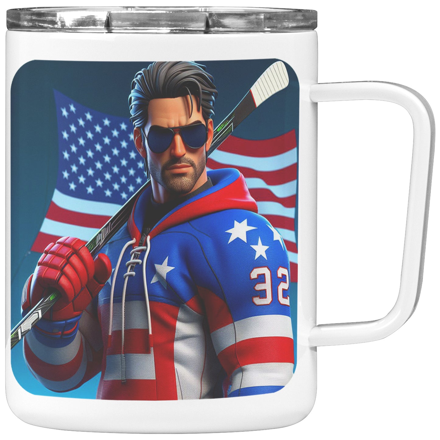 Man Ice Hockey Player - Coffee Mug #35