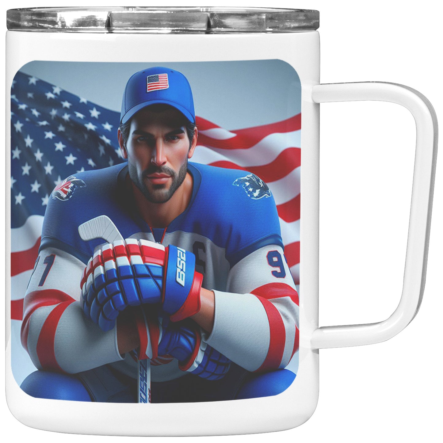 Man Ice Hockey Player - Coffee Mug #37