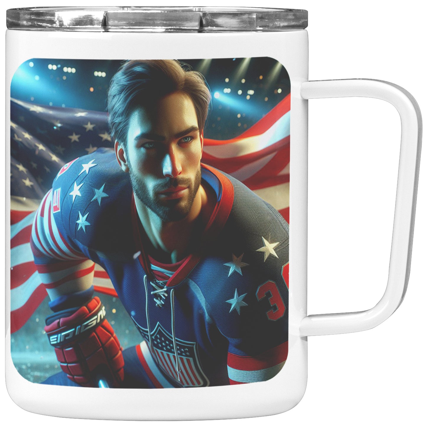 Man Ice Hockey Player - Coffee Mug #40