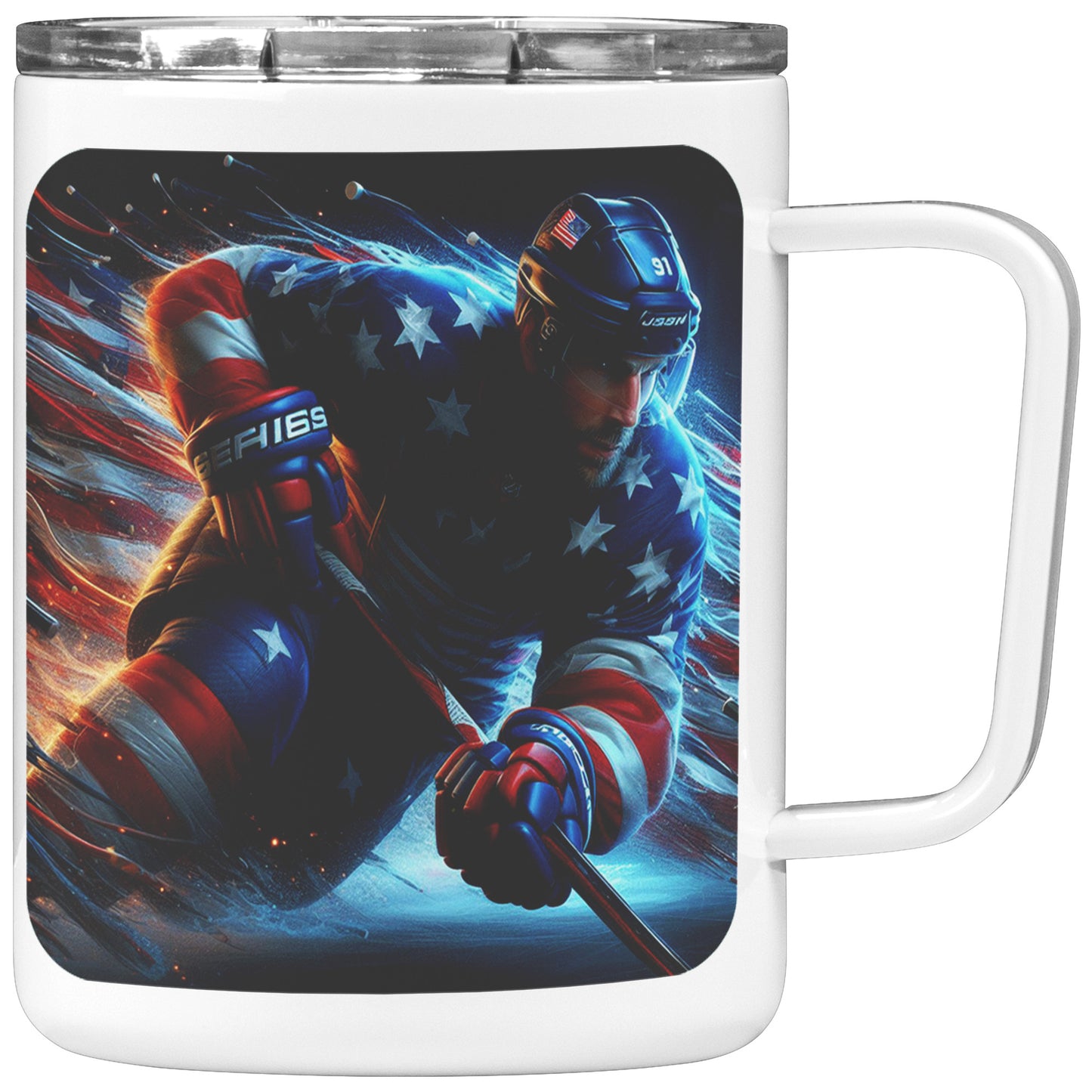 Man Ice Hockey Player - Coffee Mug #47