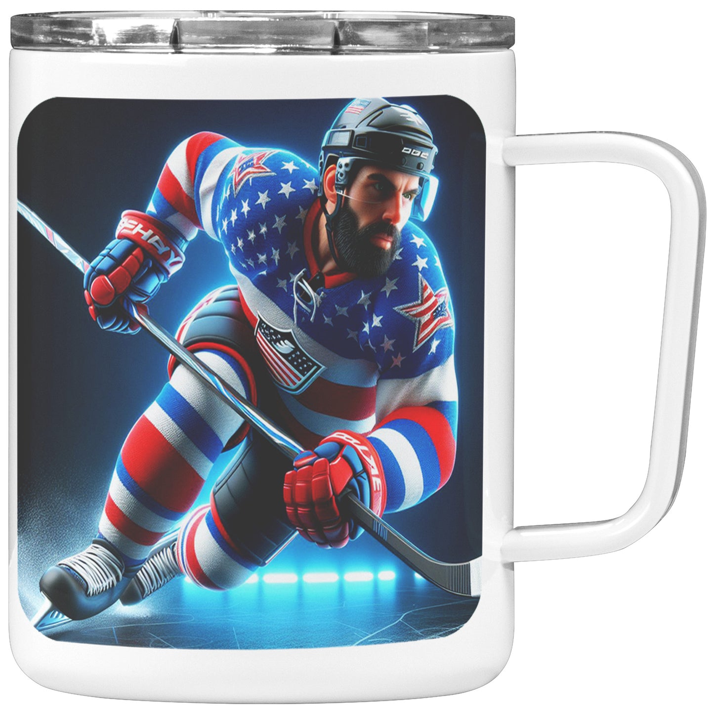 Man Ice Hockey Player - Coffee Mug #48
