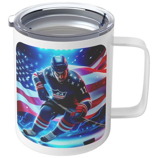 Man Ice Hockey Player - Coffee Mug #4