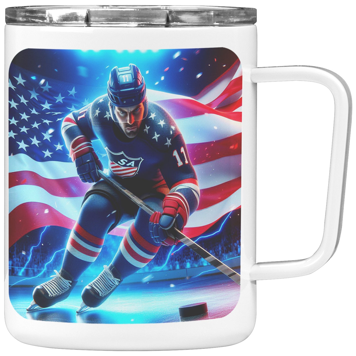 Man Ice Hockey Player - Coffee Mug #4
