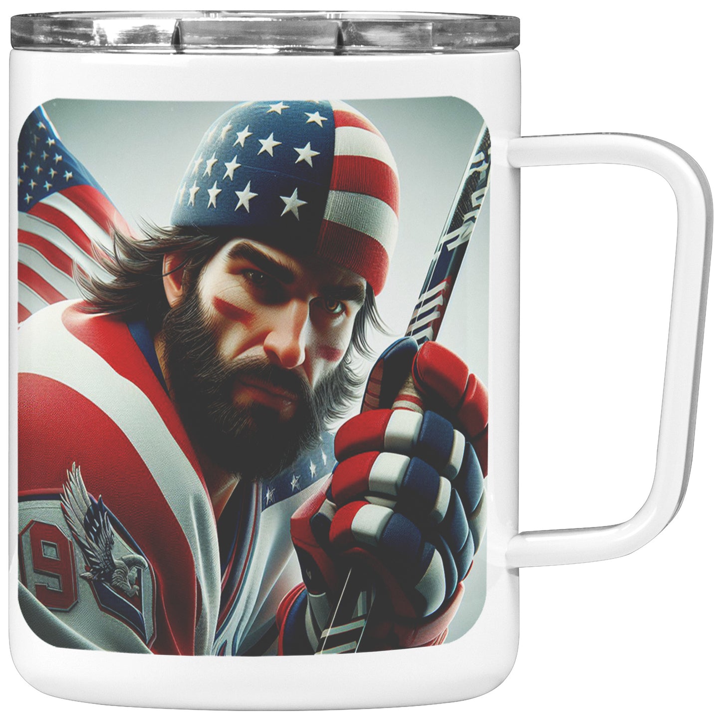 Man Ice Hockey Player - Coffee Mug #5