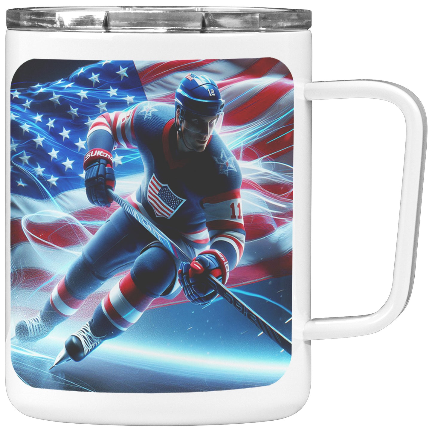 Man Ice Hockey Player - Coffee Mug #8