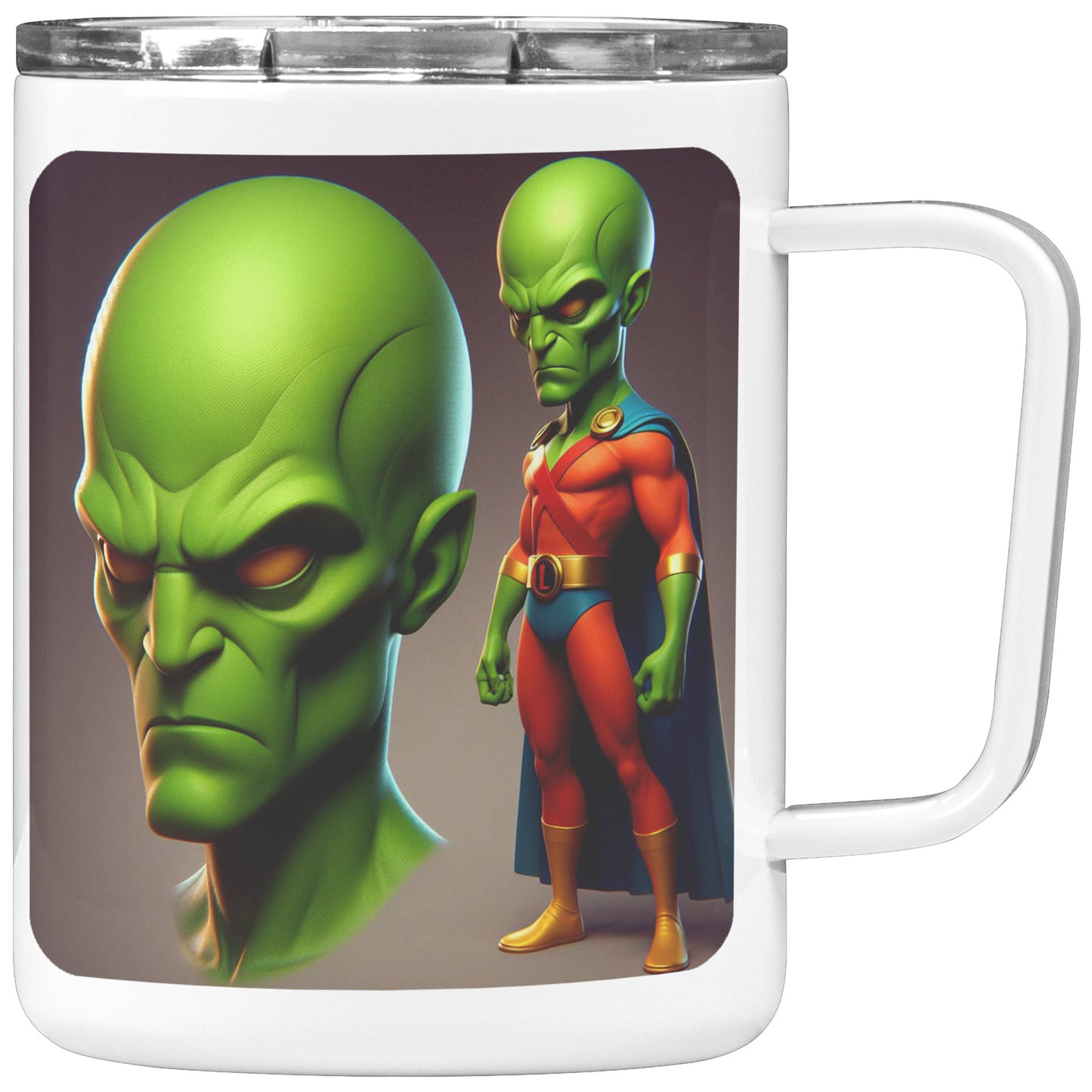Martian Alien Caricature - Coffee Mug #10