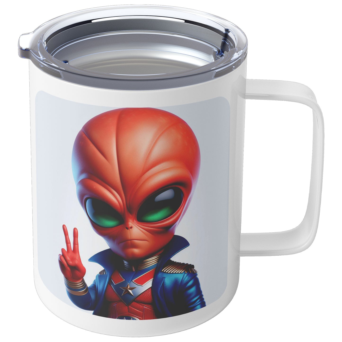 Martian Alien Caricature - Coffee Mug #3