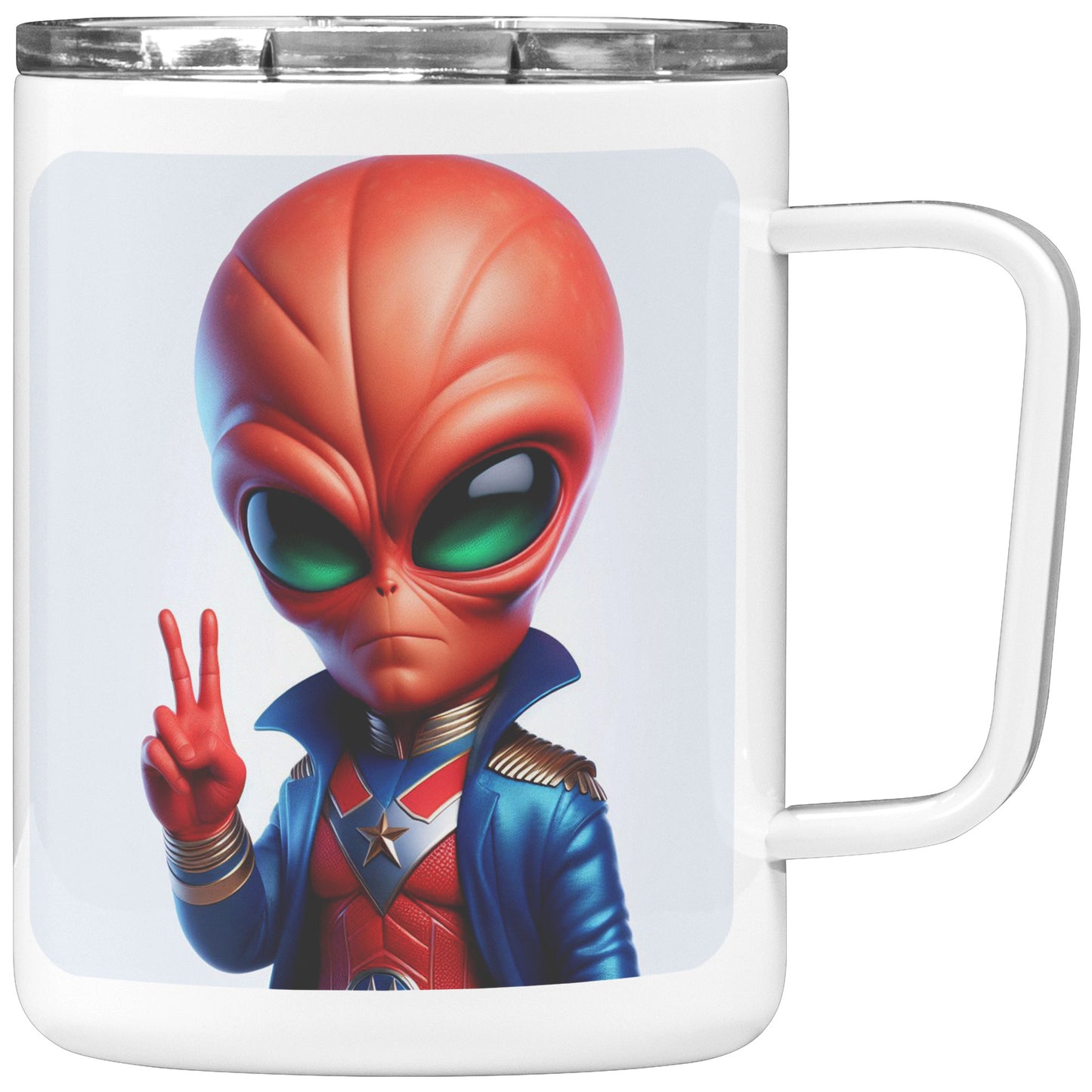 Martian Alien Caricature - Coffee Mug #3