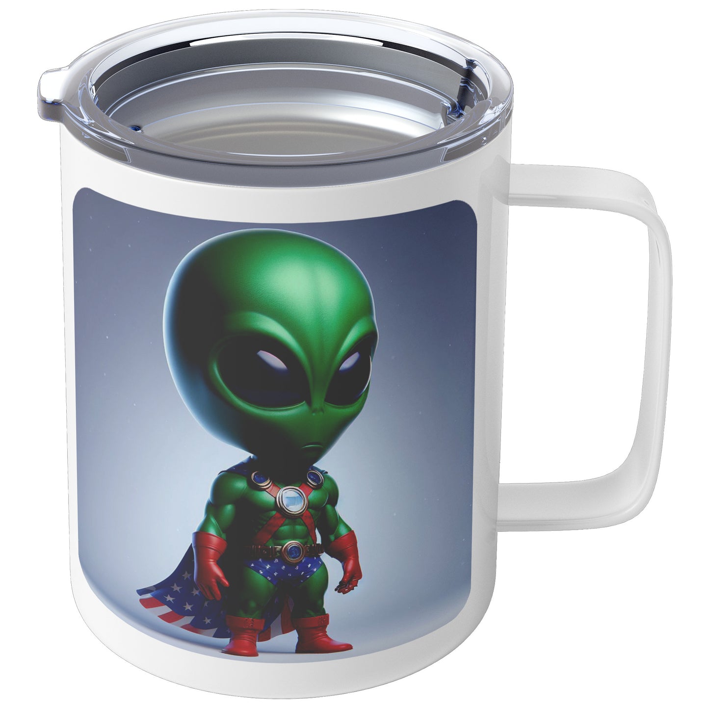 Martian Alien Caricature - Coffee Mug #4