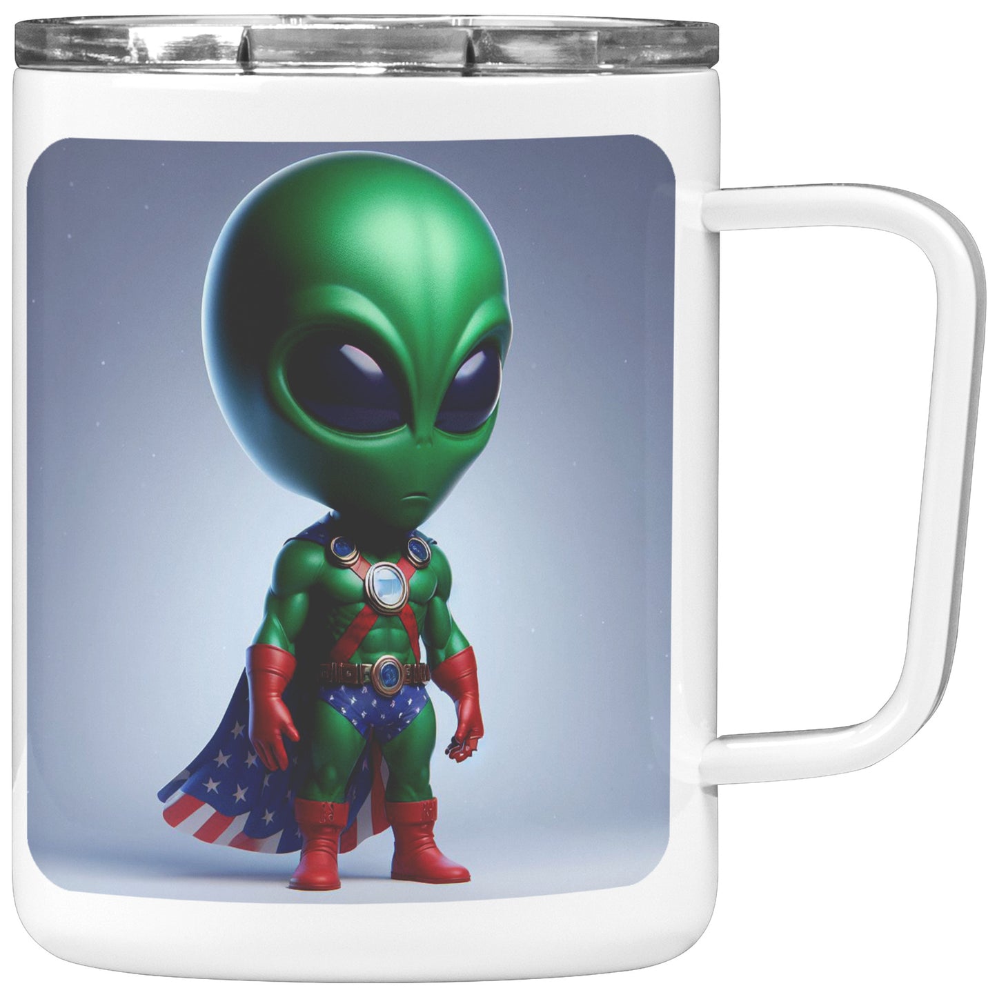 Martian Alien Caricature - Coffee Mug #4