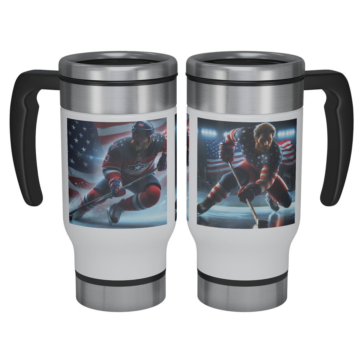 Men Ice Hockey Players - Travel Mug #12
