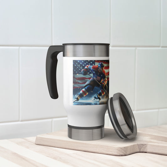 Men Ice Hockey Players - Travel Mug #5