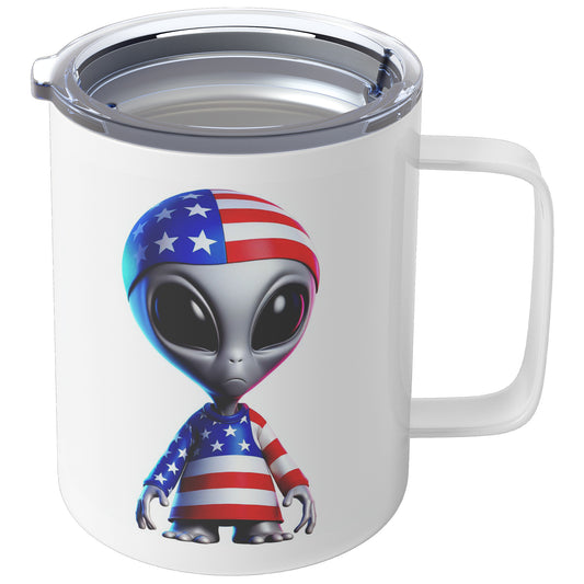 Nebulon the Grey Alien - Insulated Coffee Mug #9