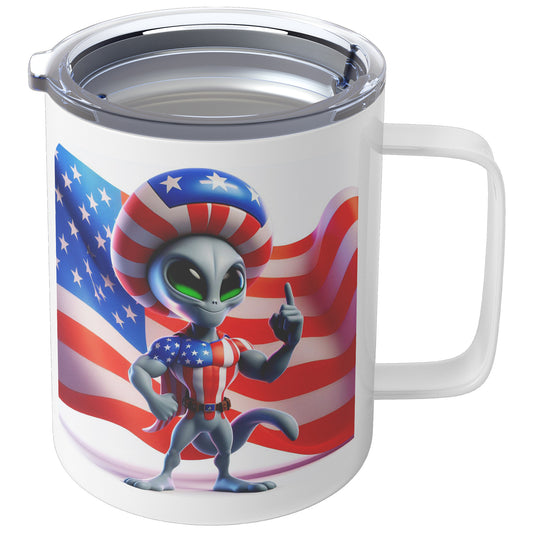 Nebulon the Grey Alien - Insulated Coffee Mug #14